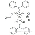 1,1'-Bis(diphenylphosphino)ferrocene-palladium(II)dichloride dichloromethane complex CAS 95464-05-4